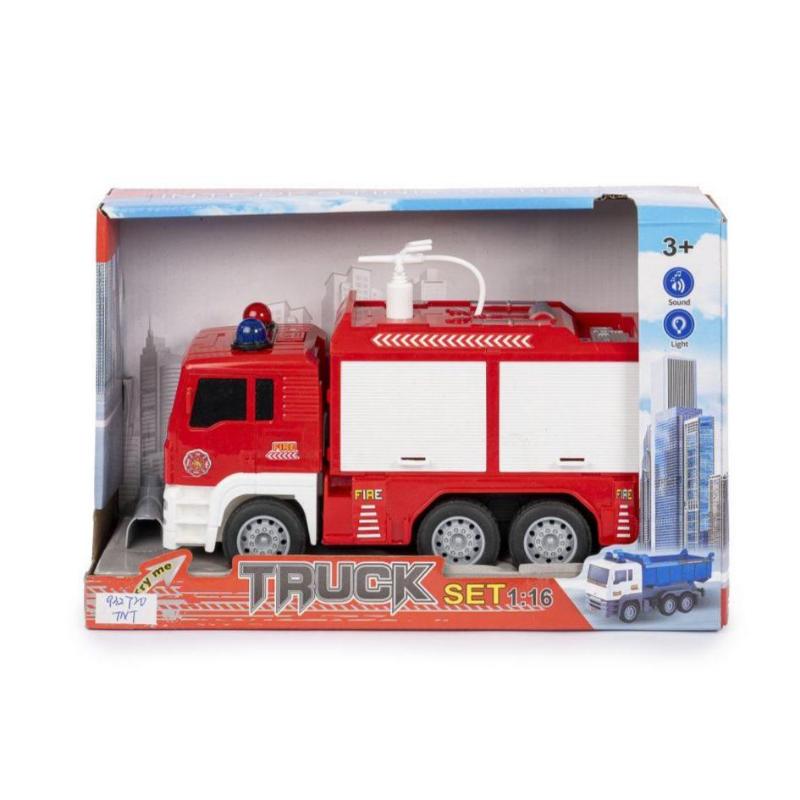 macchinine Camion dei Pompieri Luci e Suoni con Getto d'Acqua