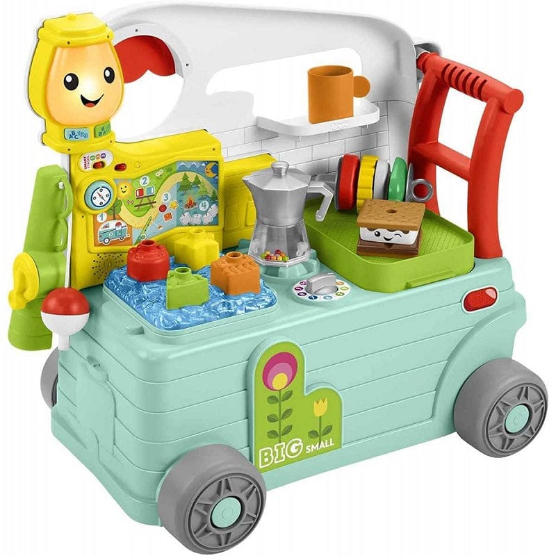 Giocattoli Fisher-Price Ridi e Impara, Primi Passi Camper 3-in-1, Giocattolo Multi Attività Fisher-Price Ridi e Impara, Primi Passi Camper 3-in-1, Giocattolo