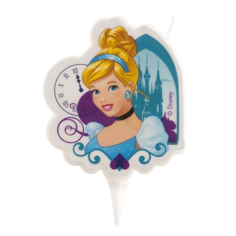 Party Candela per Torta Cenerentola 2D 7,5cm Candela per Torta Cenerentola 2D 7,5cm