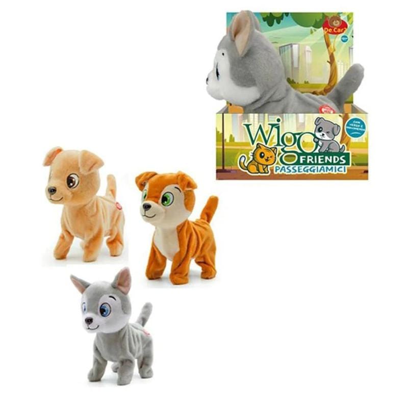 Animali Interattivi Peluche Cane Interattivo 25cm, Abbaia e Cammina