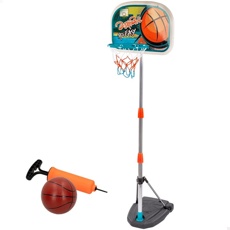 Giocattoli sportivi Canestro da Basket per Bambini con Piantana, Palla e Pompa altezza 1.65