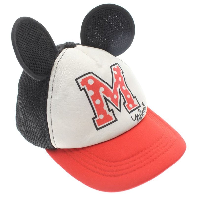 Disney Set invernale da bambina, con cappello, paraorecchie e guanti per bambini, motivo: Minnie Mouse, età 4-7 anni