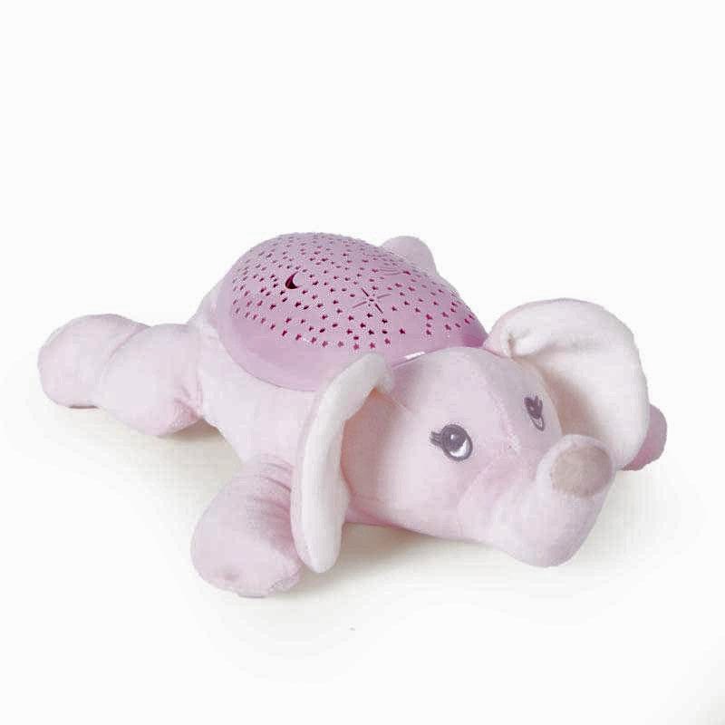 giocattolo prima infanzia Carillon Proiettore Baby Interattivo Peluche Elefante Rosa -  DeCar