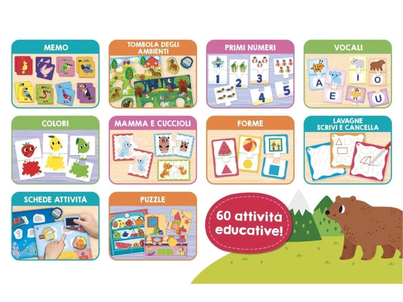 Giocattoli educativi Carotina Baby 60 Giochi - Lisciani