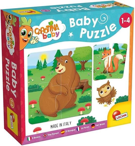 Giocattoli Prescolari Carotina Baby Puzzle soggetti a scelta