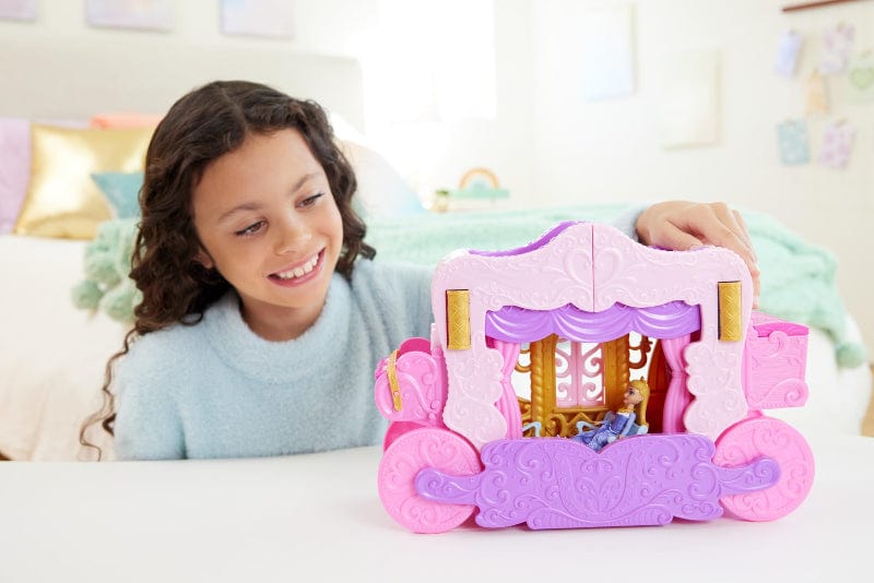 Bambole, playset e giocattoli Disney Princess Castello Carrozza, playset trasformabile 2 in 1 con Principessa Aurora e accessori Disney Princess Castello Carrozza, playset trasformabile 2 in 1 con Principessa Aurora e accessori