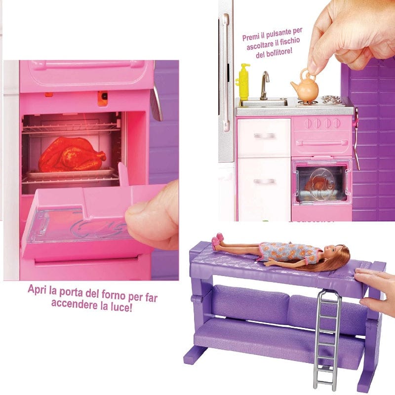 Bambole, playset e giocattoli Barbie Nuova Casa dei Sogni a 3 Piani con 8 Stanze, Ascensore e Piscina con Scivolo, Oltre 60 Accessori - GNH53 Barbie Nuova Casa dei Sogni a 3 Piani con 8 Stanze, Ascensore e Piscina con Scivolo, Oltre 60 Accessori - GNH53