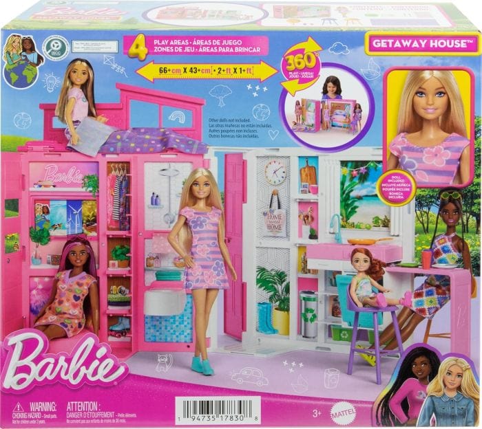 Bambole, playset e giocattoli Barbie Casa portatile, loft con Bambola e Accessori, HRJ77 Barbie Casa portatile, loft con Bambola e Accessori, HRJ77