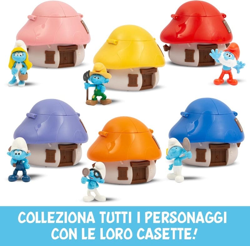 Giochi Preziosi- I Puffi Casette con Personaggi