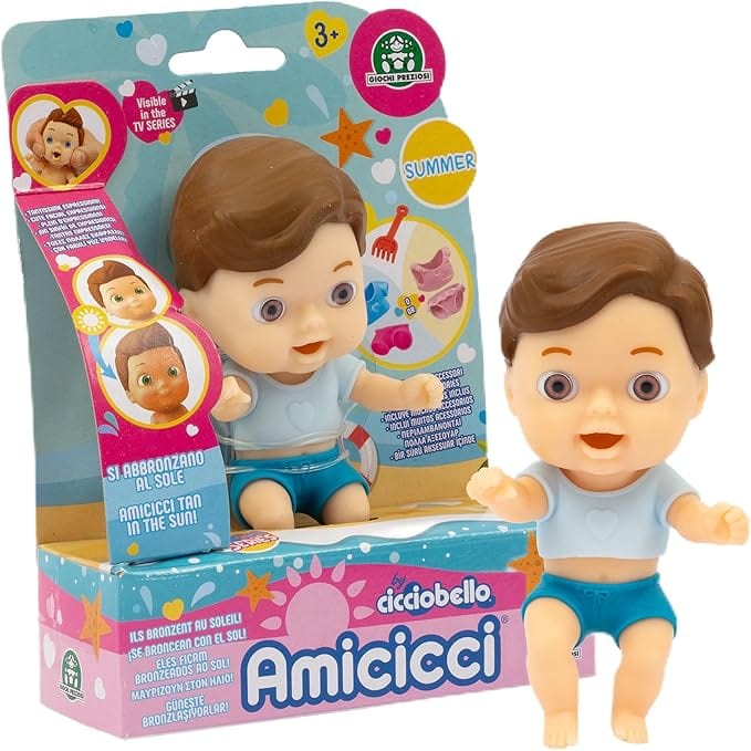 Bambole Cicciobello Amicicci Summer, Bamboline che si Abbronzano al Sole