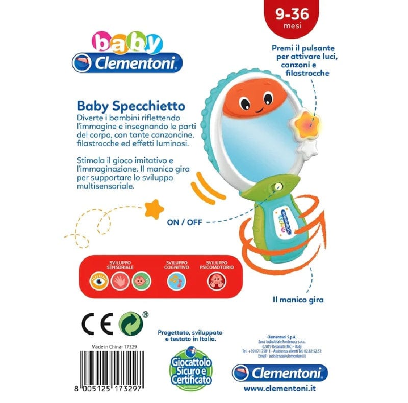 Baby Clementoni Baby Clementoni Gioco Musicale Baby Specchietto Luci e Suoni 17329