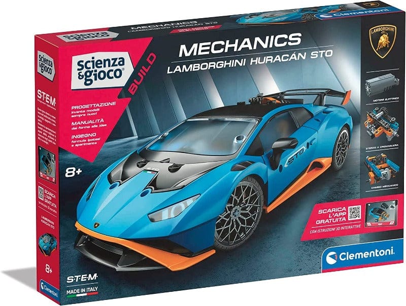 Giocattoli educativi Clementoni Scienza e Gioco Build, Set Costruzioni Lamborghini Huracàn STO