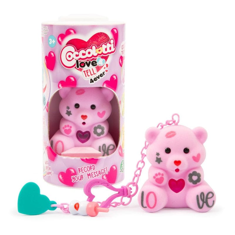 Collezionabili Nuovi Coccolotti Love & Tell 4Ever, Orsetto che Registra e Ripete il tuo Messaggio Nuovi Coccolotti Love & Tell 4Ever, Orsetto che Registra e Ripete il tuo Messaggio