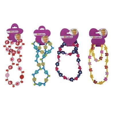 Eichhorn - Collana e Bracciale con Perline in Legno Assortimento