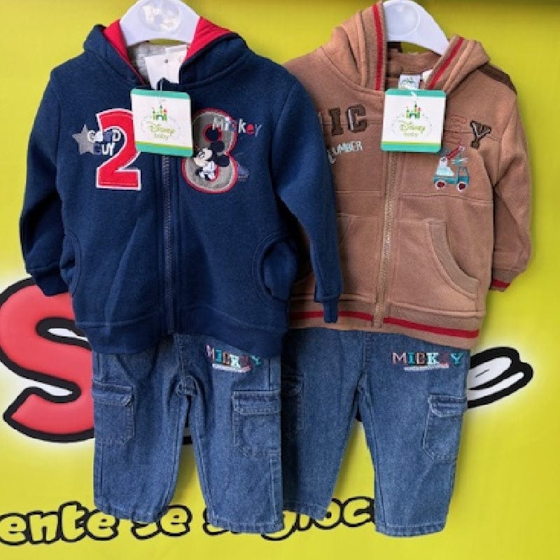 Abbigliamento Disney Baby Mickey Mouse Completo 3 pezzi