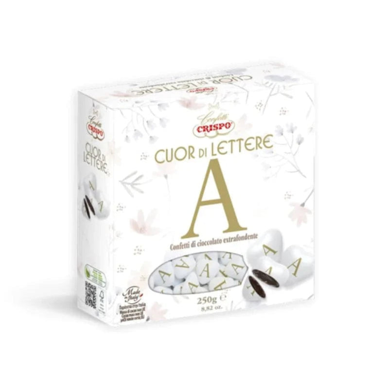 Party - Dolciumi Confetti Cuor di Lettere Ciocc. Extrafondente 250gr - Crispo Confetti Cuor di Lettere Ciocc. Extrafondente 250gr - Crispo