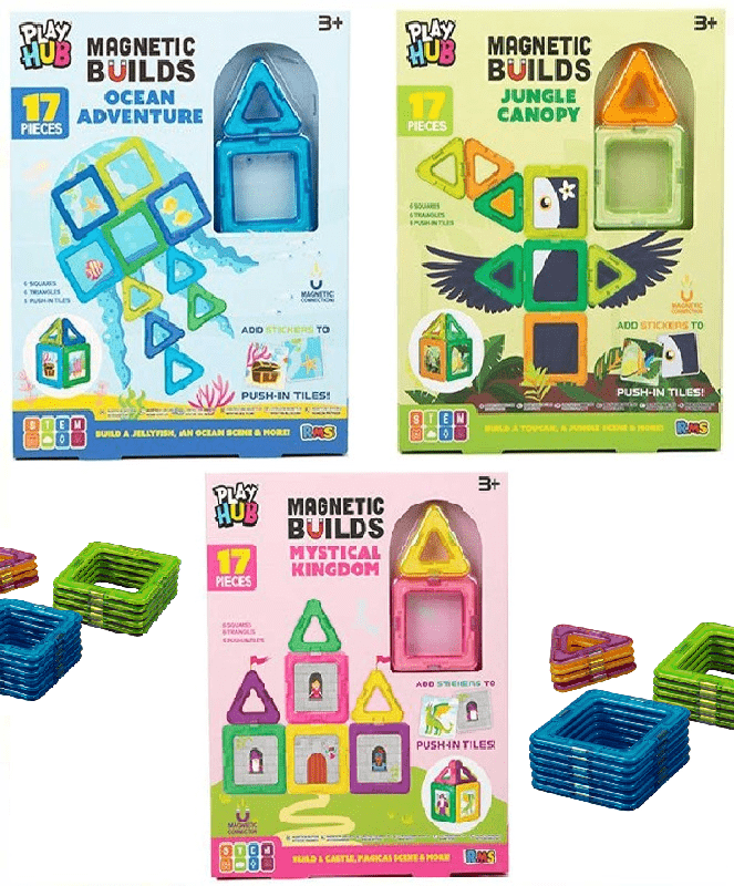 Costruzioni Costruzioni Magnetiche 17 Elementi per bambini +3 Anni Costruzioni Magnetiche 17 Elementi per bambini +3 Anni