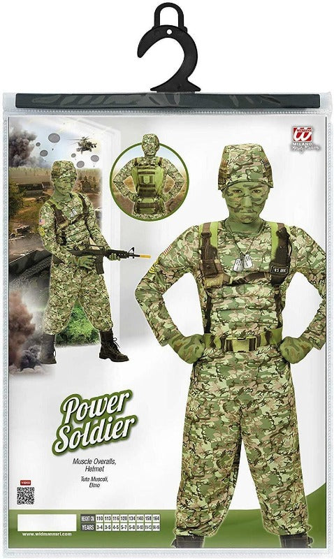 Costume Carnevale Costume Carnevale Bambino Militare Soldato 4-5 Anni