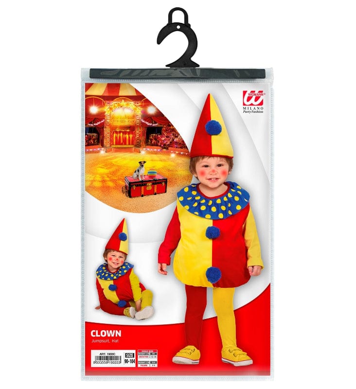 Costume Carnevale Costume Carnevale Baby Pagliaccio Età 1-2 Anni Costume Carnevale Baby Pagliaccio Età 1-2 Anni
