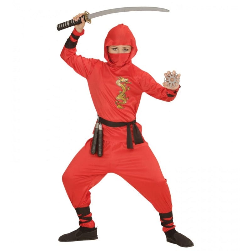Costume Carnevale Costume di Carnevale Ninja Bambino Red Dragon