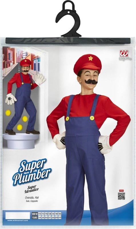 Costume Mario Bros Adulto Unisex - Con Cappello, Baffi, Guanti - Per Halloween E Carnevale - Taglia L - Foto 7