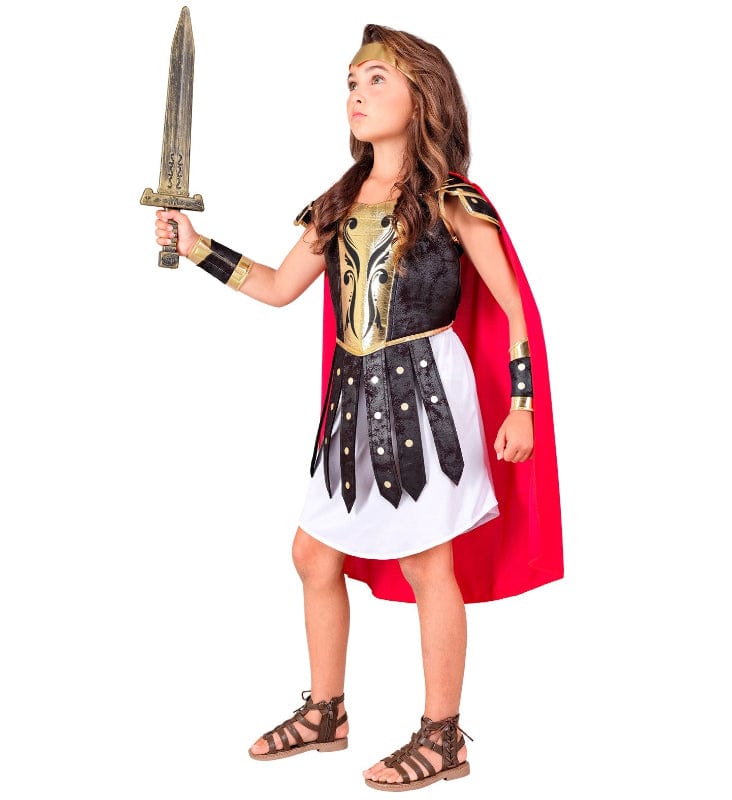 Costume Carnevale Gladiarice Costume Centurione Romano Bambina Taglie da 5 a 13 Anni Gladiarice Costume Centurione Romano Bambina Taglie da 5 a 13 Anni