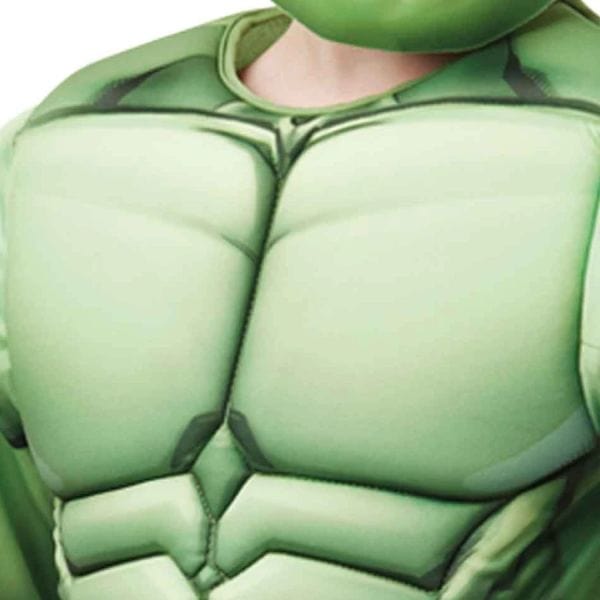 Costume Carnevale Costume Hulk Deluxe con muscoli e Maschera