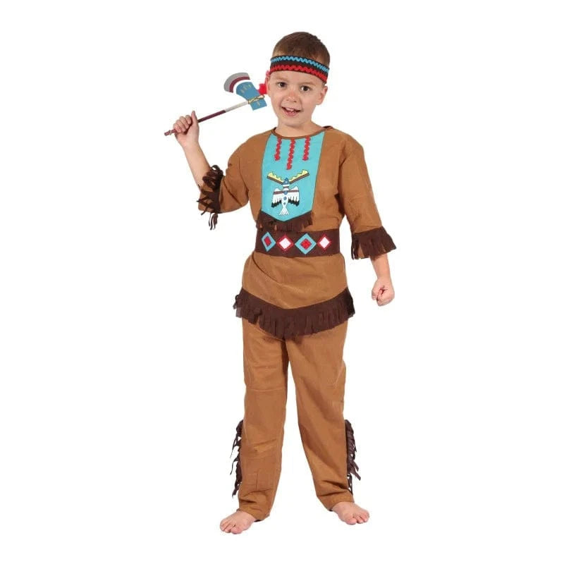 Costume Carnevale Costume Indiano Bambino 5-7 Anni Costume Indiano Bambino 5-7 Anni