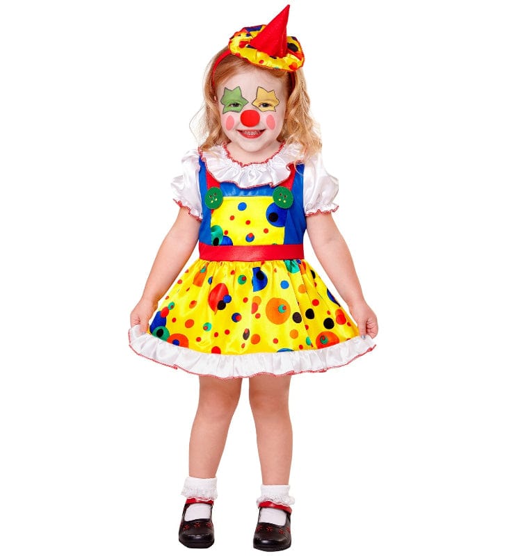 Costume Carnevale Costume Carnevale Clown Bambina Taglie da 2 a 5 Anni Costume Carnevale Clown Bambina Taglie da 2 a 5 Anni