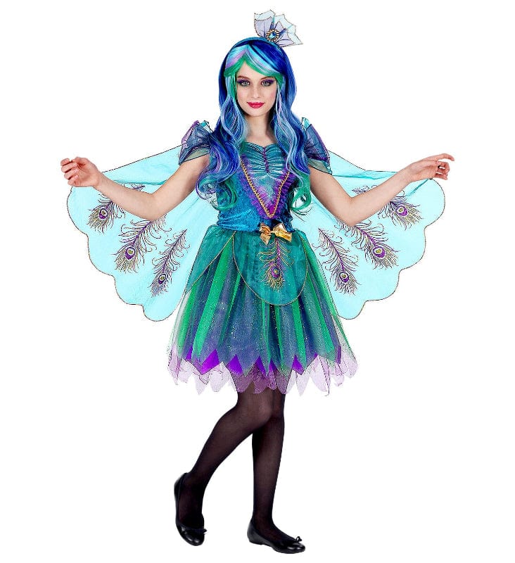 Costume Carnevale Costume Pavone Travestimento di Carnevale per Bambine Taglie da 4 a 7 Anni Costume Pavone Travestimento di Carnevale per Bambine Taglie da 4 a 7 Anni
