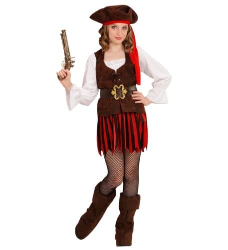 Costume Carnevale Costume Pirata Bambina, Piratessa dei Caraibi