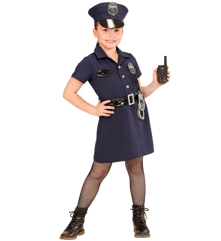 Costume Carnevale Costume Carnevale Poliziotta Bambina con radio e Manette Taglia da 4 a 10 Anni Costume Carnevale Poliziotta Bambina con radio e Manette Taglia da 4 a 10 Anni