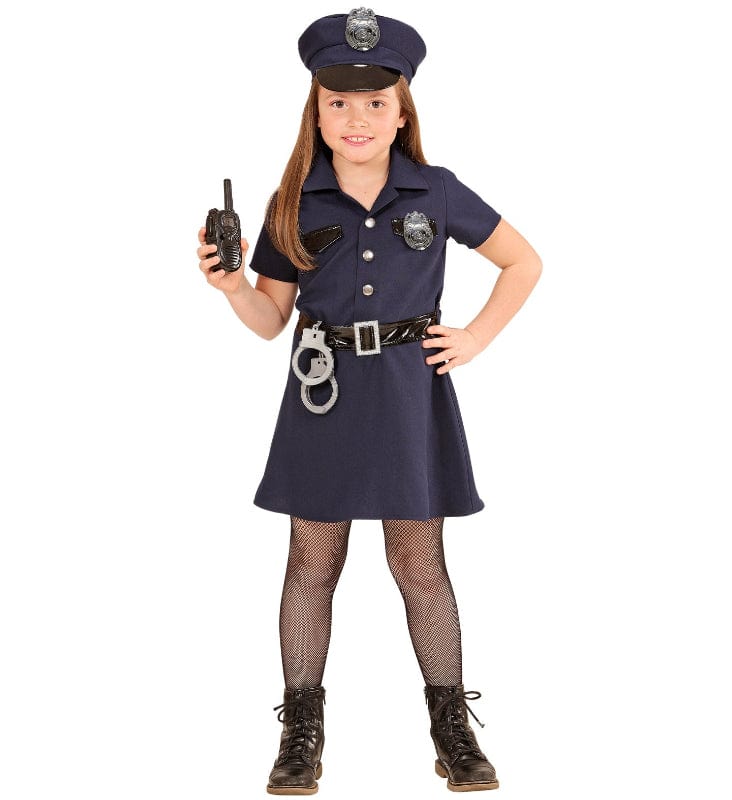 Costume Carnevale Costume Carnevale Poliziotta Bambina con radio e Manette Taglia da 4 a 10 Anni Costume Carnevale Poliziotta Bambina con radio e Manette Taglia da 4 a 10 Anni