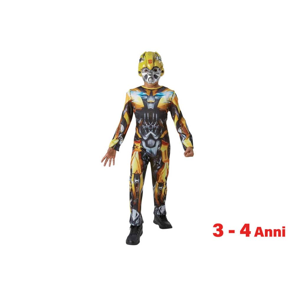 Costume Carnevale Transformers Bumblebee, Costume per Bambini 3-4 Anni