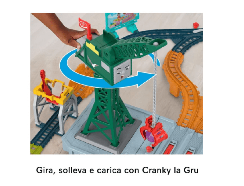 Pista Elettrica Il Trenino Thomas pista Motorizzata I Suoni di Sodor Cranky Delivery Il Trenino Thomas pista Motorizzata I Suoni di Sodor 
