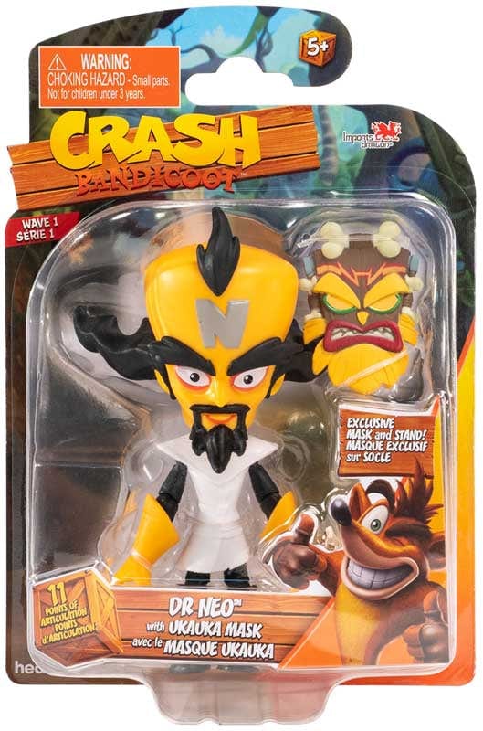Action Figures Crash Bandicoot - Dr. Neo Cortex con Maschera Crash Bandicoot - Dr. Neo Cortex con Maschera - The Toys Store