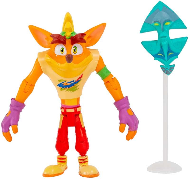 Action Figures Crash Bandicoot - Personaggio Crash con Maschera Crash Bandicoot - Personaggio Crash con Maschera - The Toys Store