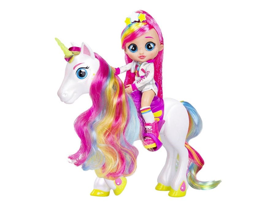 Cry Babies Bff Dreamy e Rym, Bambola con Unicorno Serie3