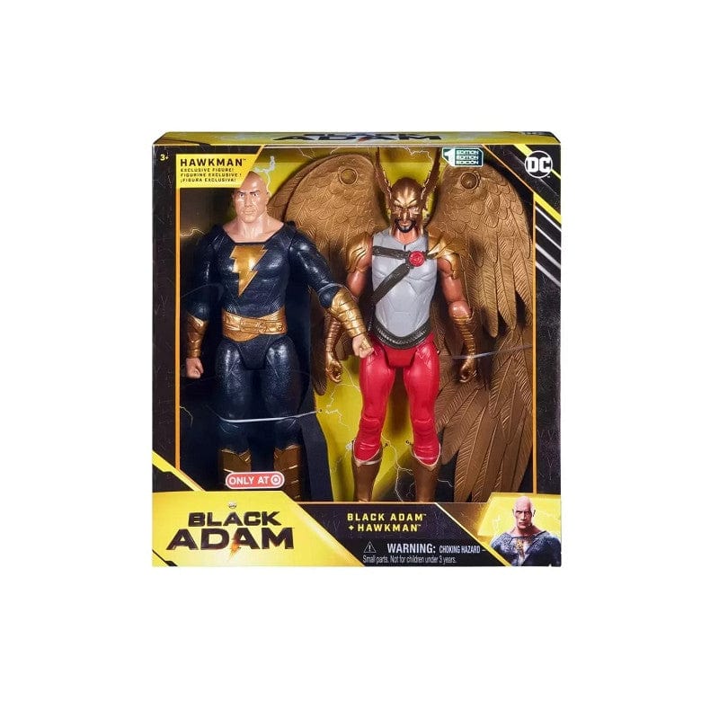 Action figure Dc Black Adam set 2 Personaggi da 30cm Articolati
