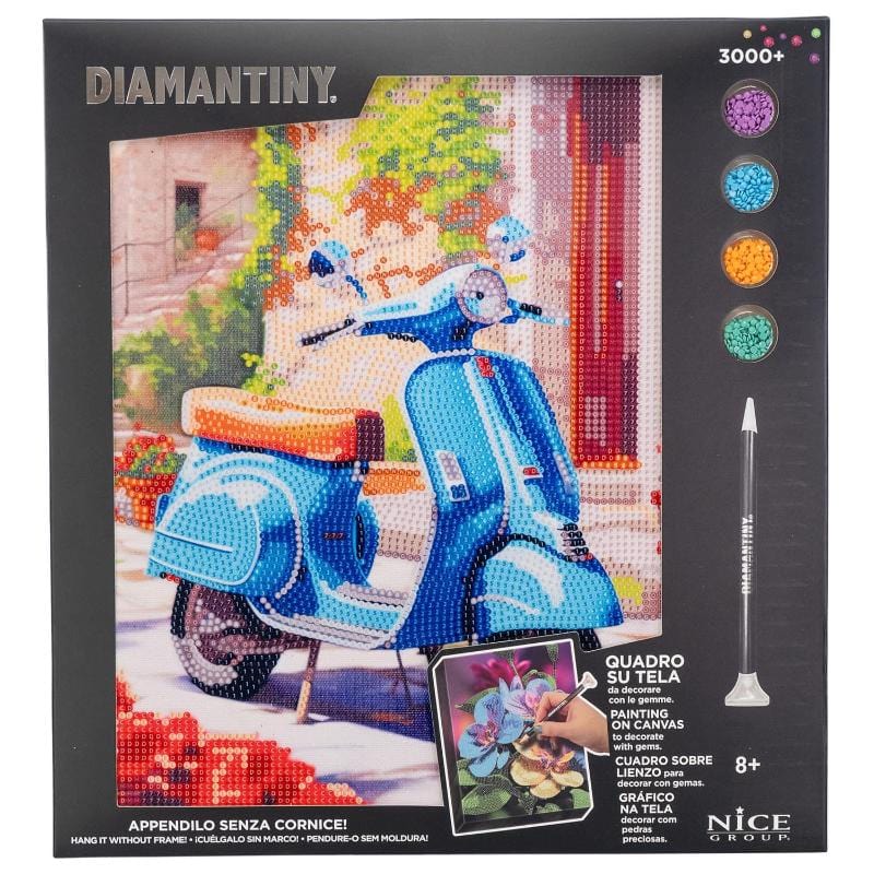 Colora e Decora Diamantiny Quadro su Tela, Mosaico con Diamanti