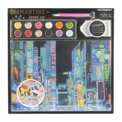 Colora e Decora Diamantiny Level Up City, Mosaico con Diamanti Diamantiny Level Up City, Mosaico con Diamanti