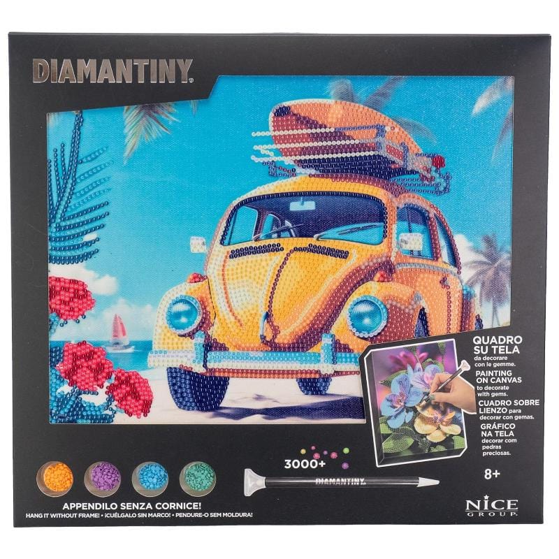 Colora e Decora Diamantiny Quadro su Tela, Mosaico con Diamanti