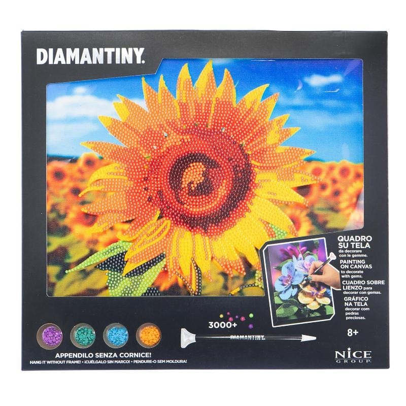 Colora e Decora Diamantiny Quadro su Tela, Mosaico con Diamanti