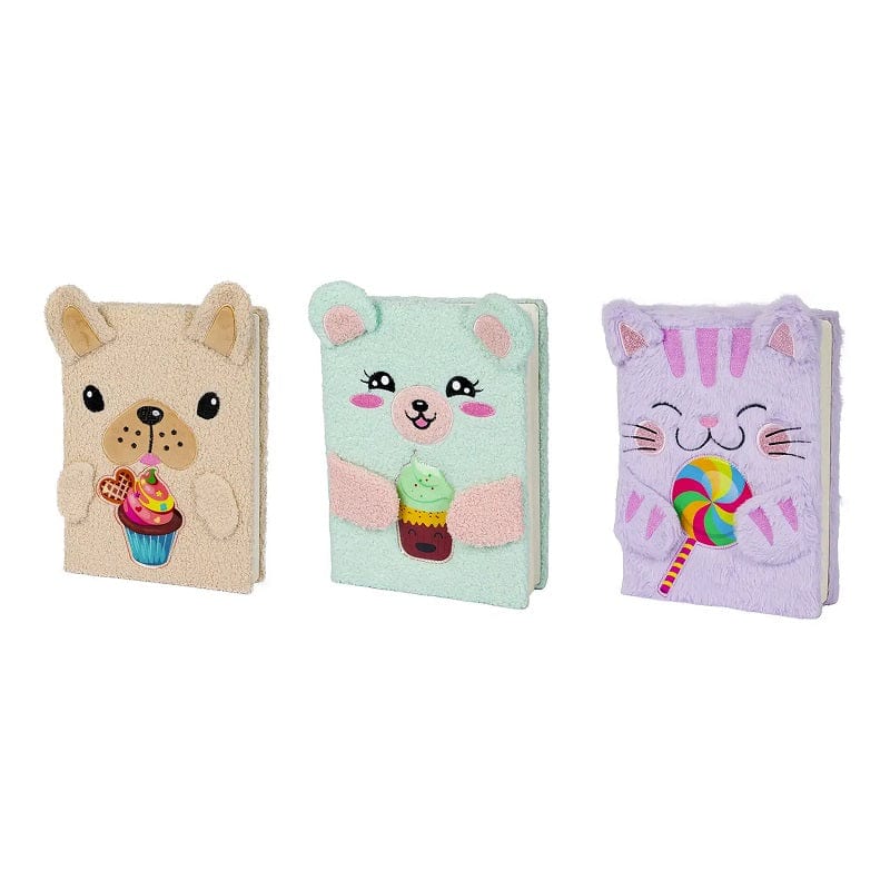 Block Notes A4 con Copertina in Peluche a tema Animali Block Notes A4 con Copertina in Peluche a tema Animali
