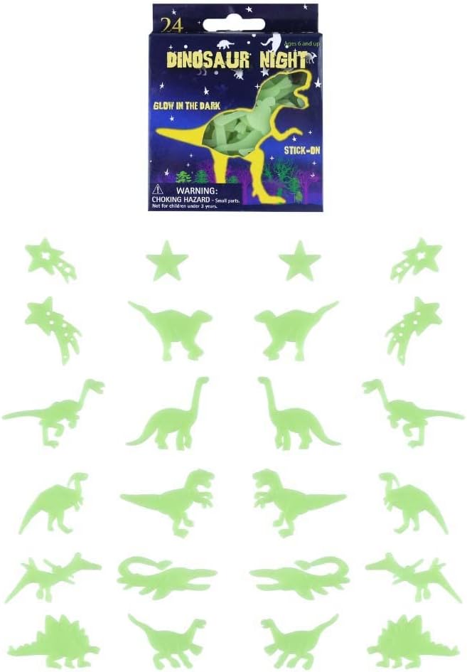 Playlearn Glow In Dark UV Dinosaur Set, Charge in the Light and Playlearn Glow In Dark UV Dinosaur Set, Charge in the Light and