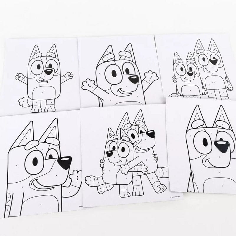 Giocattoli artistici e da disegno Pittura con i Numeri, set per dipingere di Spidey e Bluey +3 Anni Pittura con i Numeri, set per dipingere di Spidey e Bluey +3 Anni
