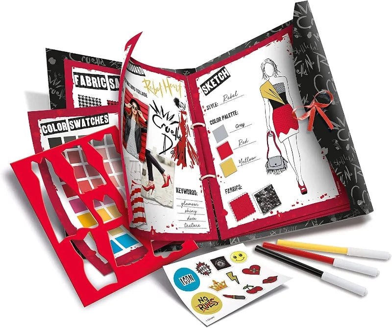 Giocattoli artistici e da disegno Disegna la Moda, Cruella Look Book