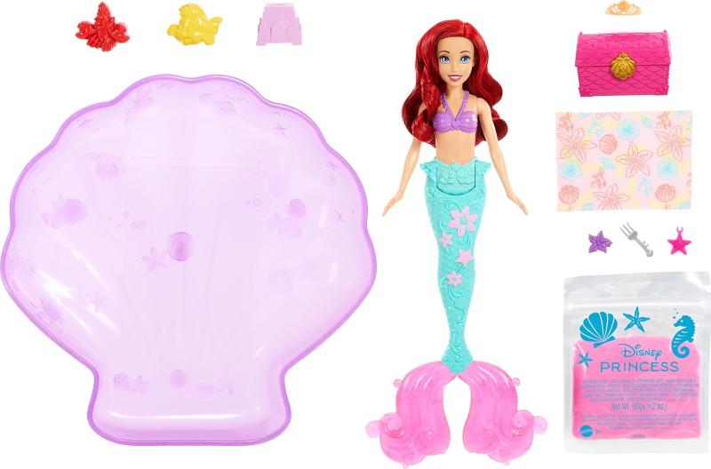 Bambole Disney Princess - Playset Ariel con Piscina Conchiglia e Accessori