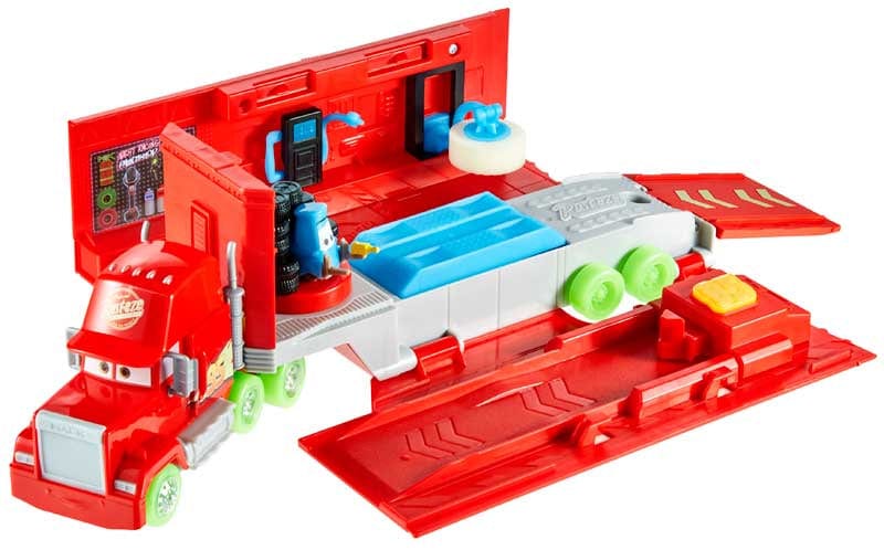 macchinine Disney Cars Mack Trasportatore Trasformabile, playset fluorescente con lanciatore 2 in 1 Disney Cars Mack Trasportatore Trasformabile, playset fluorescente con lanciatore 2 in 1