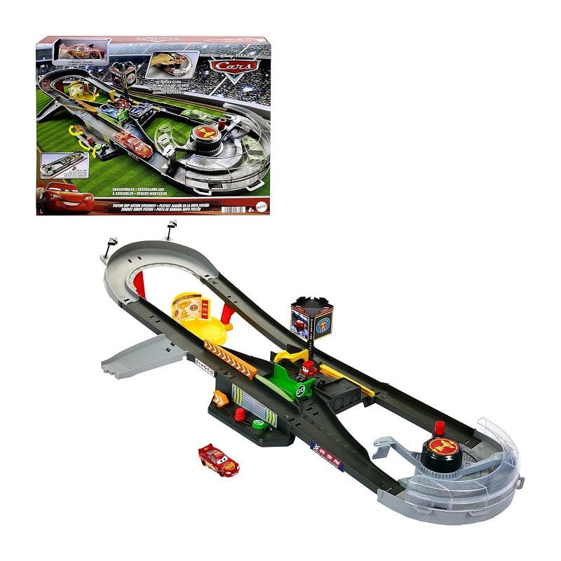 macchinine Disney Cars Pista Piston Cup con lanciatore Booster